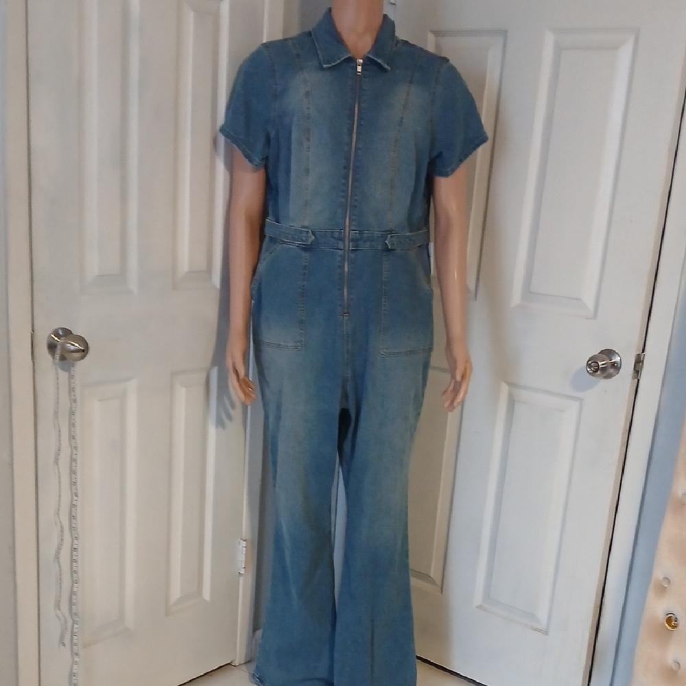 Forever 21 Blue Denim Overalls